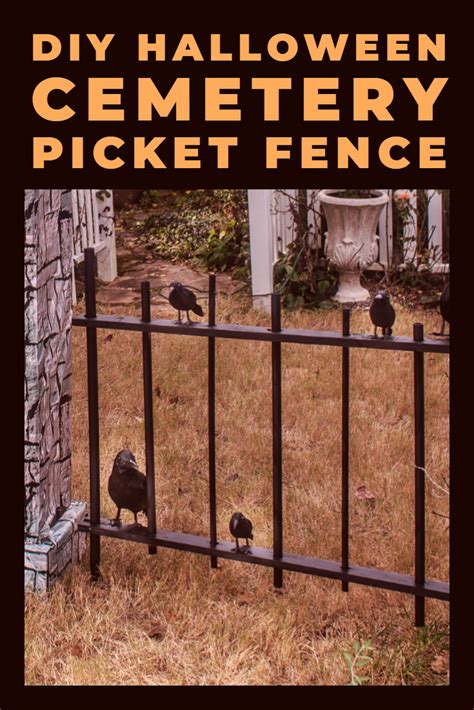 scary fence halloween|halloween cemetery fencing ideas.